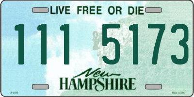 NH license plate 1115173