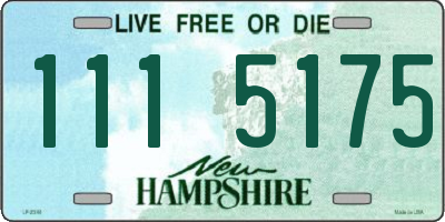 NH license plate 1115175