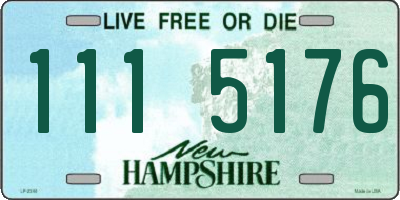 NH license plate 1115176
