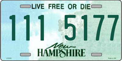 NH license plate 1115177