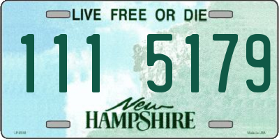 NH license plate 1115179