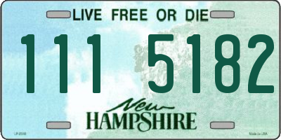 NH license plate 1115182