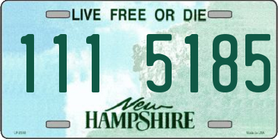 NH license plate 1115185
