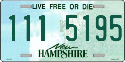 NH license plate 1115195
