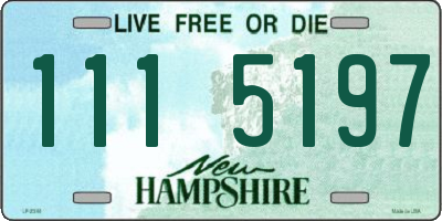 NH license plate 1115197