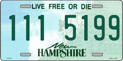 NH license plate 1115199