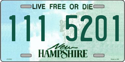 NH license plate 1115201