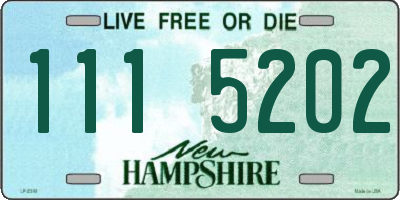 NH license plate 1115202