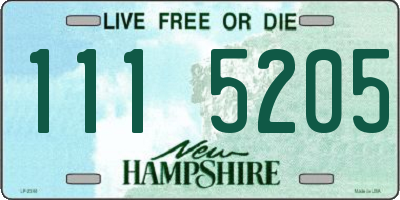 NH license plate 1115205