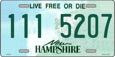 NH license plate 1115207