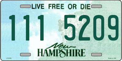 NH license plate 1115209