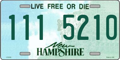 NH license plate 1115210