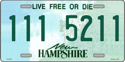 NH license plate 1115211