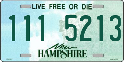 NH license plate 1115213