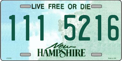 NH license plate 1115216