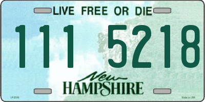 NH license plate 1115218