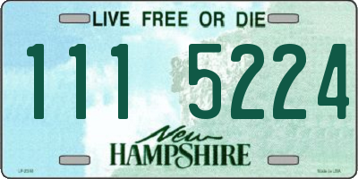 NH license plate 1115224