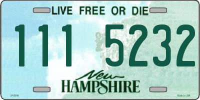 NH license plate 1115232