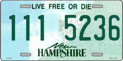 NH license plate 1115236
