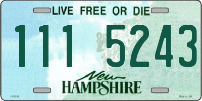 NH license plate 1115243