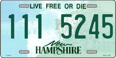 NH license plate 1115245