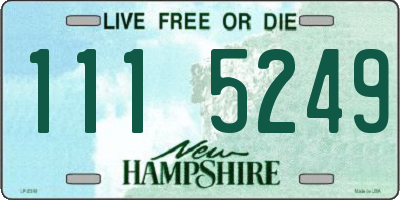 NH license plate 1115249