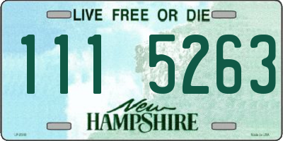 NH license plate 1115263