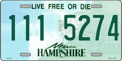 NH license plate 1115274