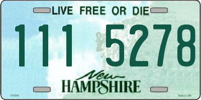NH license plate 1115278