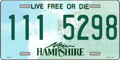 NH license plate 1115298