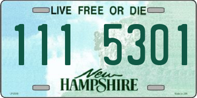NH license plate 1115301