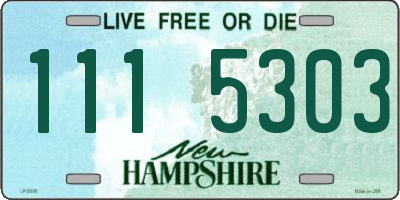 NH license plate 1115303
