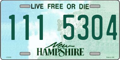 NH license plate 1115304