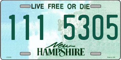 NH license plate 1115305