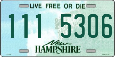 NH license plate 1115306