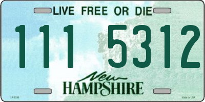 NH license plate 1115312
