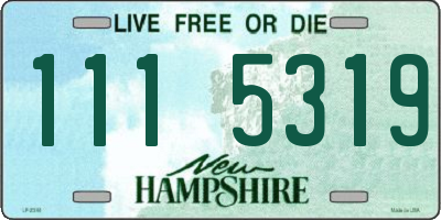 NH license plate 1115319