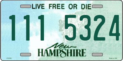 NH license plate 1115324