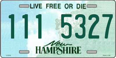 NH license plate 1115327