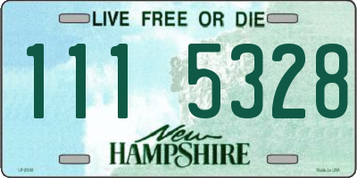 NH license plate 1115328