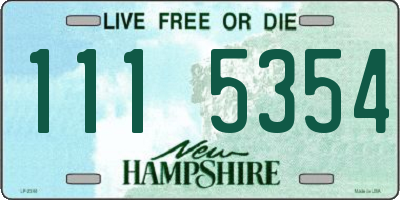 NH license plate 1115354
