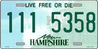 NH license plate 1115358