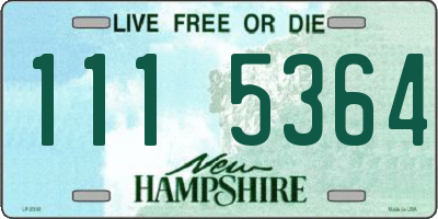 NH license plate 1115364