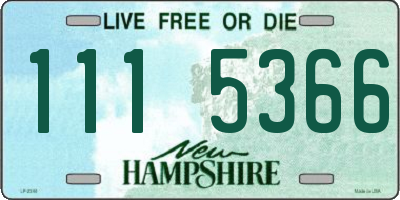NH license plate 1115366
