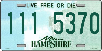 NH license plate 1115370