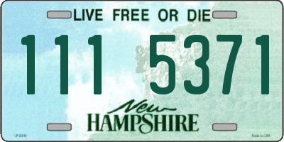 NH license plate 1115371