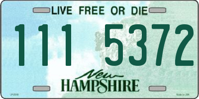 NH license plate 1115372