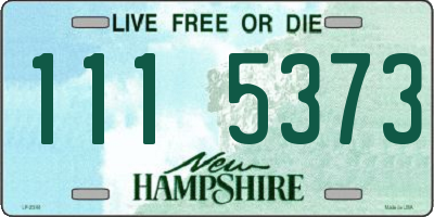 NH license plate 1115373
