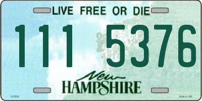 NH license plate 1115376