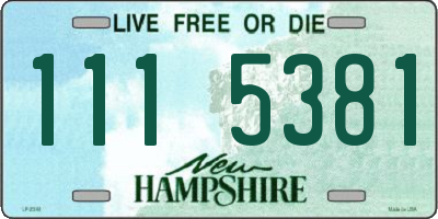 NH license plate 1115381